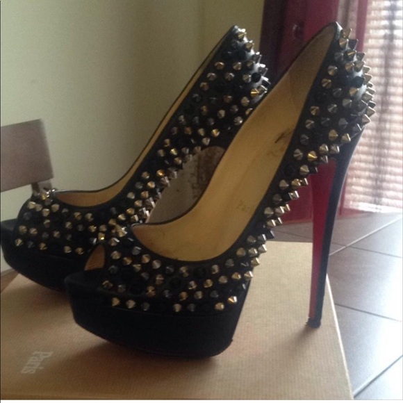 Christian Louboutin Lady Peep Spikes Sz. 36.5 - Picture 3 of 5